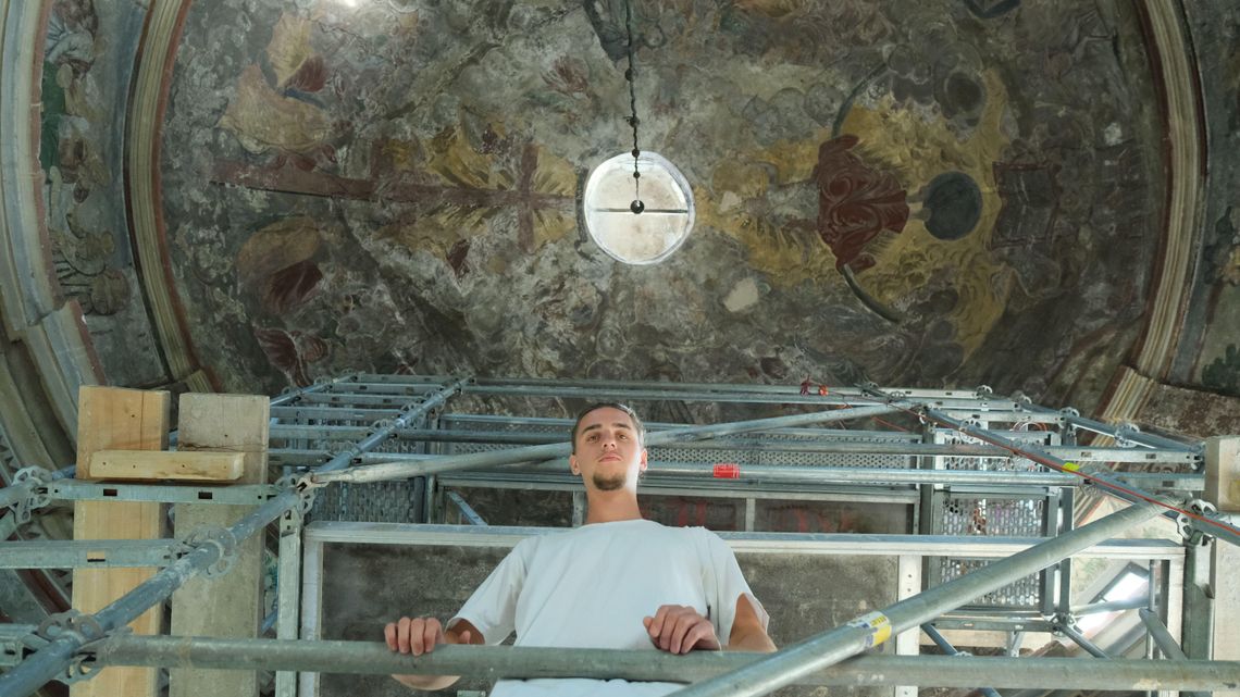 Wyzwanie w kaplicy św. Antoniego w Zawieprzycach. To będzie jego praca dyplomowa