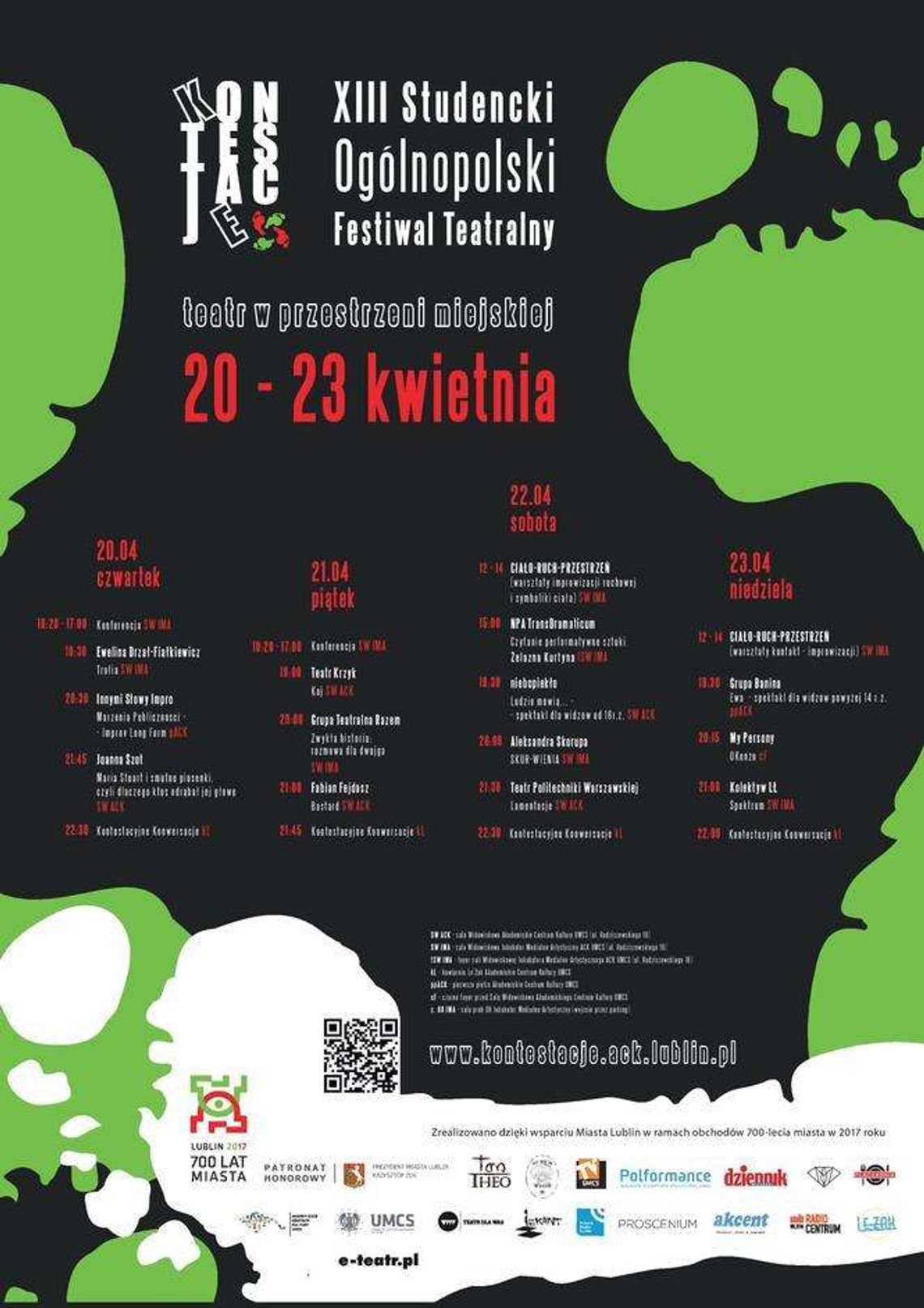 XIII Festiwal "Kontestacje" w Chatce Żaka (program)