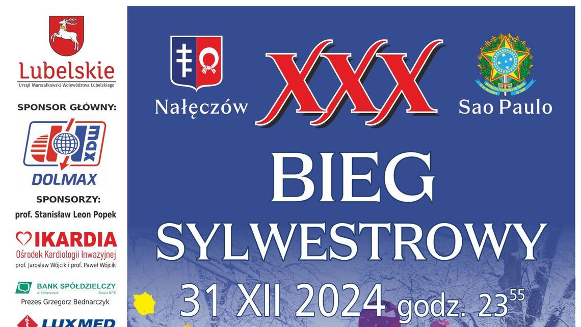 XXX Bieg Sylwestrowy Nałęczów-Sao Paulo coraz bliżej XXX Bieg Sylwestrowy Nałęczów-Sao Paulo coraz bliżej