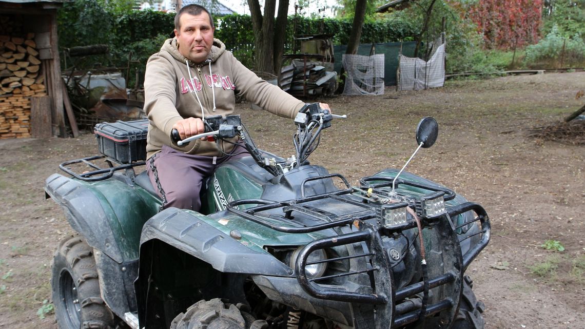 Yamahę grizzly ukradli mu cztery lata temu. Pan Marcin nie dał za wygraną i wytropił quada
