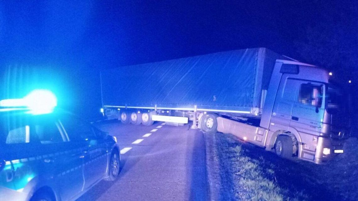 Za kierownicą TIR-a z dwoma promilami w organizmie Za kierownicą TIR-a z dwoma promilami w organizmie