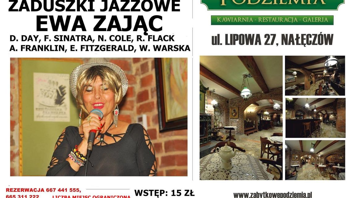 Zaduszki jazzowe i wydarzenie niepodległościowe w Zabytkowych Podziemiach w Nałęczowie