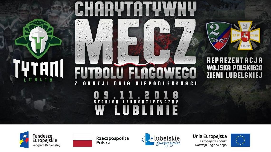 Zagrają dla Rafała. Charytatywny mecz futbolu flagowego z okazji dnia niepodległości