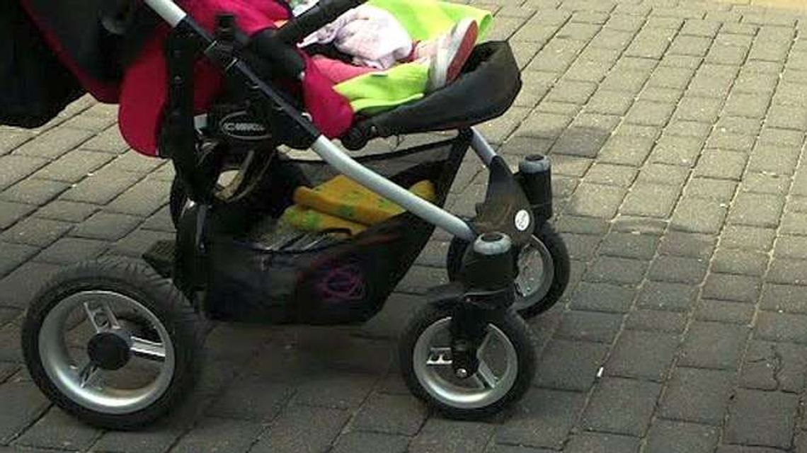 Zakupy po pijanemu z małym dzieckiem to zły pomysł. Przyjechał "Przyjazny Patrol"