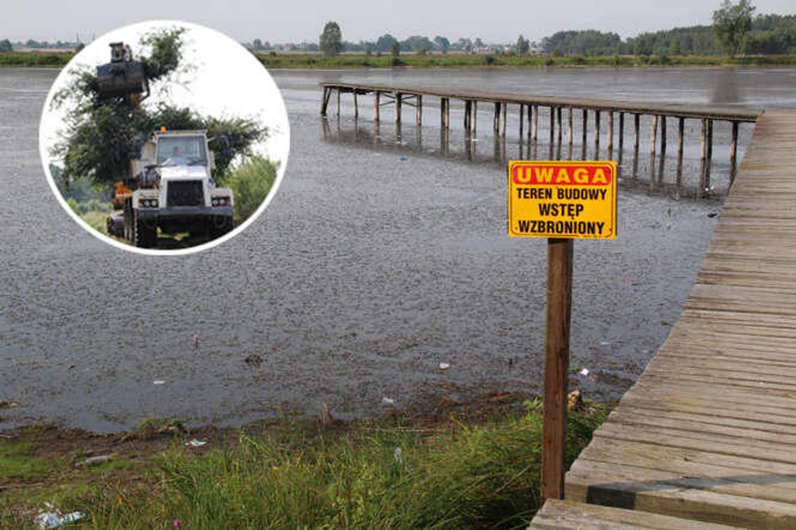 Zalew Zimna Woda wygląda jak śmietnik. Ale odzyska dawny blask. Ruszyły prace Zalew Zimna Woda wygląda jak śmietnik. Ale odzyska dawny blask. Ruszyły prace