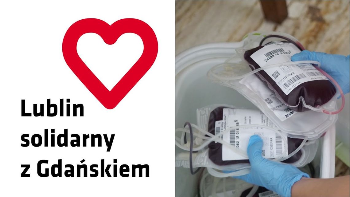 Zamach na prezydenta Gdańska. Krzysztof Żuk apeluje do mieszkańców Lublina o oddawanie krwi Zamach na prezydenta Gdańska. Krzysztof Żuk apeluje do mieszkańców Lublina o oddawanie krwi