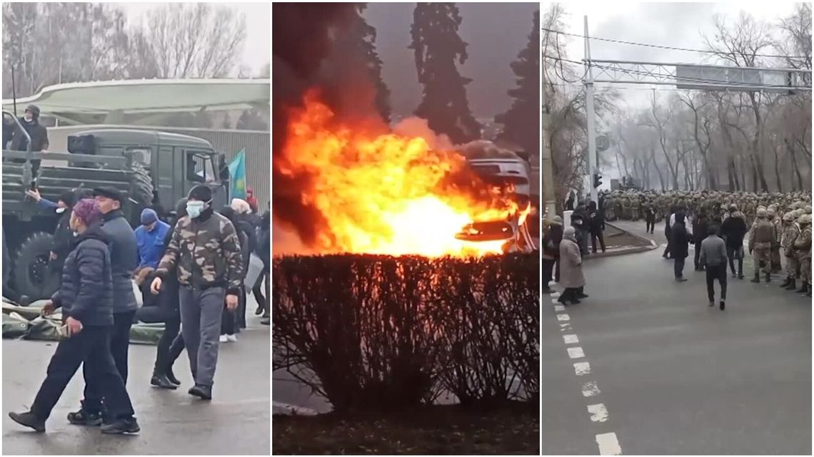 Zamieszki i chaos w Kazachstanie. Siły rządowe otworzyły ogień do protestujących