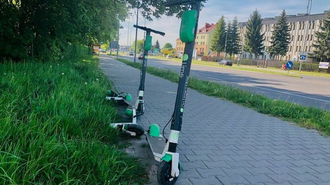 Zamość: Koniec jazdy. Hulajnogi zjeżdżają na bazę