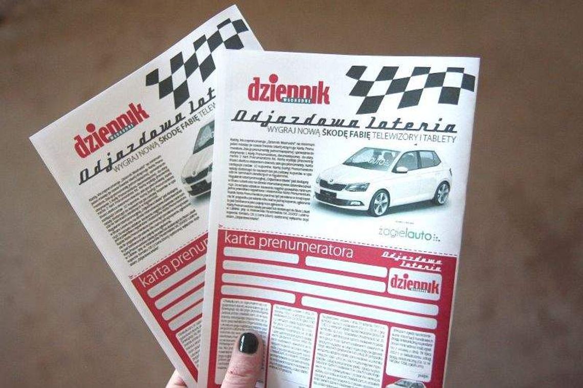 Zamów prenumeratę, wygraj skodę w naszej loterii