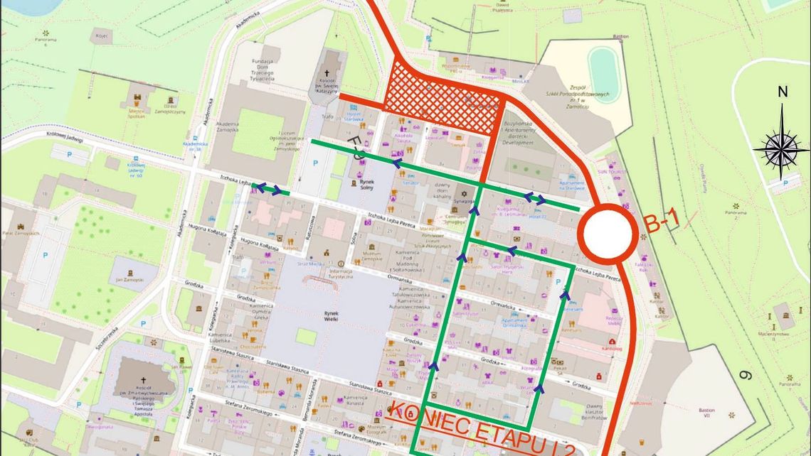 Zamykają ul. Łukasińskiego w Zamościu. Do czerwca