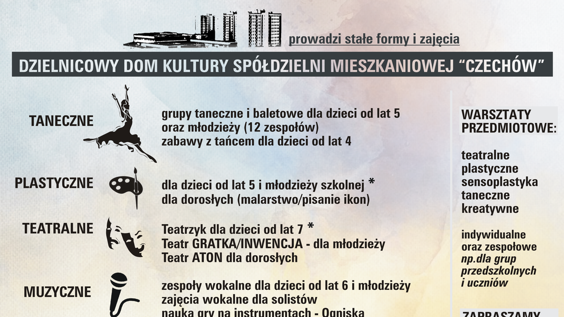 Zapisy na zajęcia w DDK Czechów