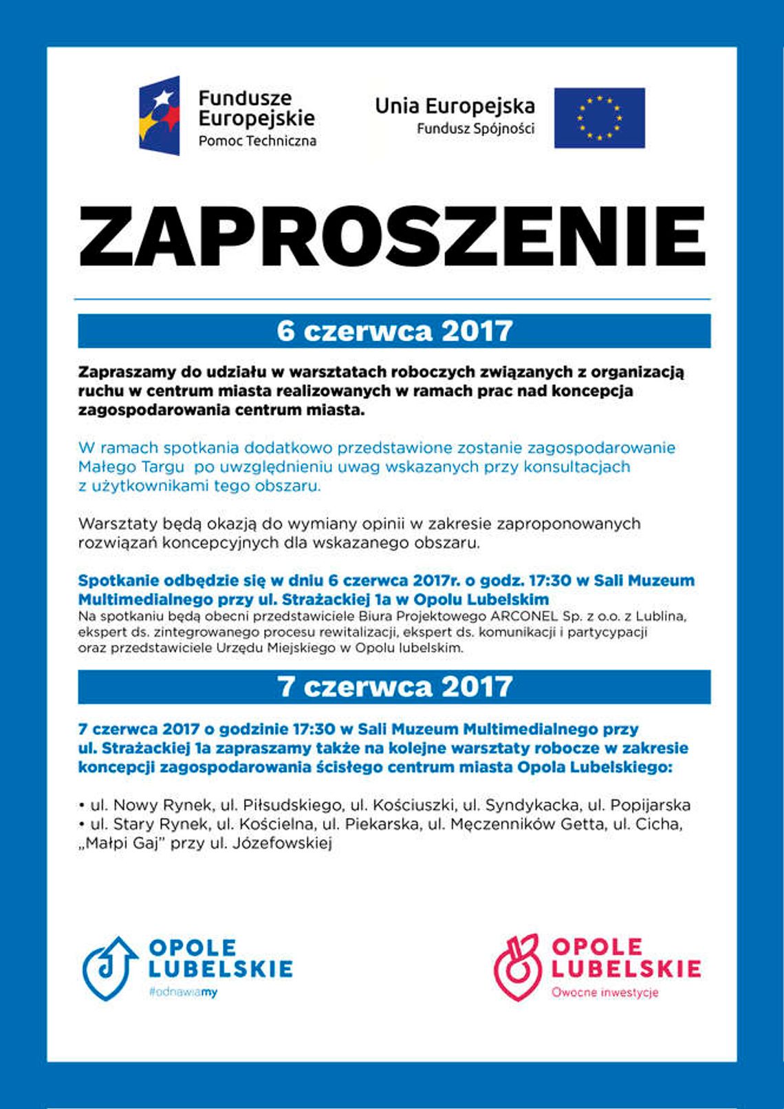 Zaplanuj centrum Opola Lubelskiego. Warsztaty w urzędzie