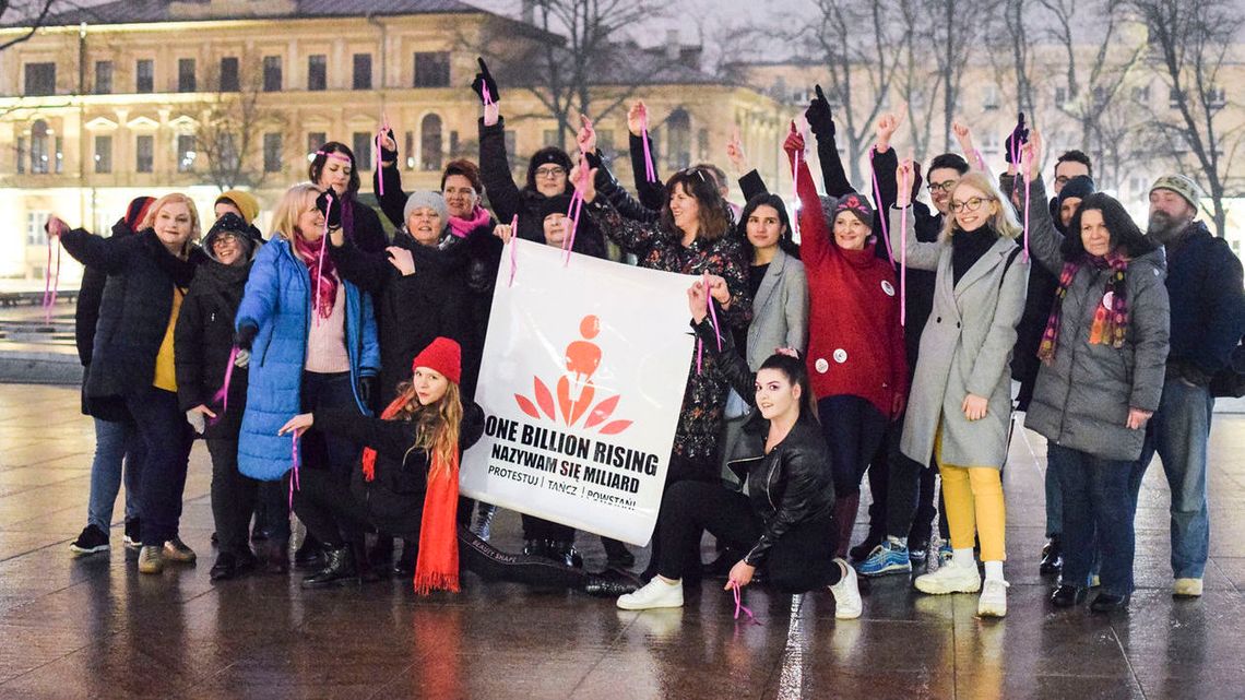Zatańczyli przeciwko przemocy wobec kobiet. Akcja One Billion Rising w Lublinie [zdjęcia]