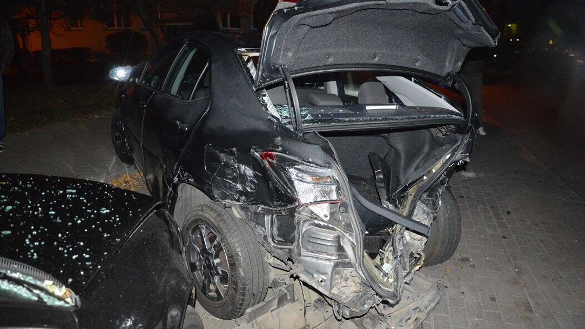 Zawiany kierowca demolował samochody Zawiany kierowca demolował samochody