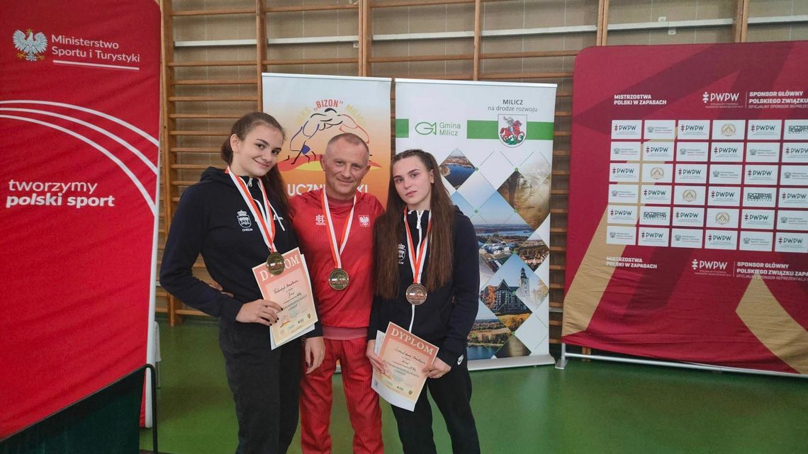 Zawodniczki Cementu-Gryfa Chełm zdobyły dwa medale młodzieżowych mistrzostw Polski
