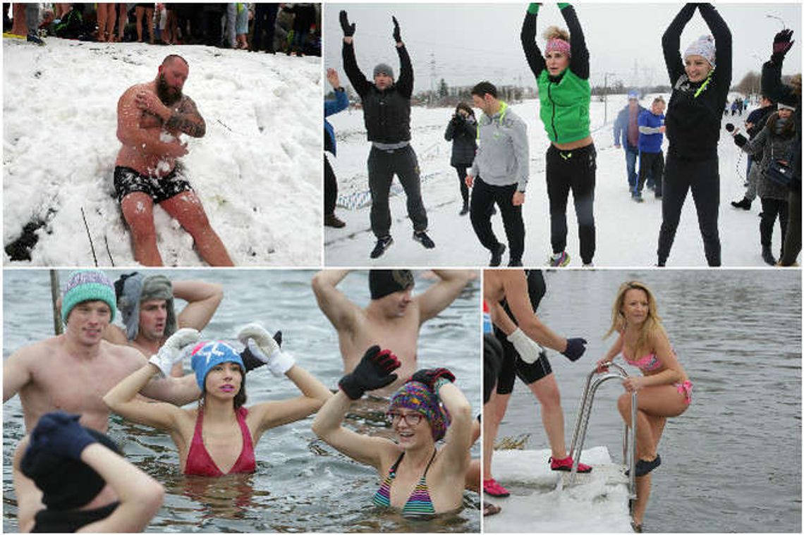 Zawodniczki MKS rozgrzały lubelskie morsy. Kilkadziesiąt osób wskoczyło do Bystrzycy