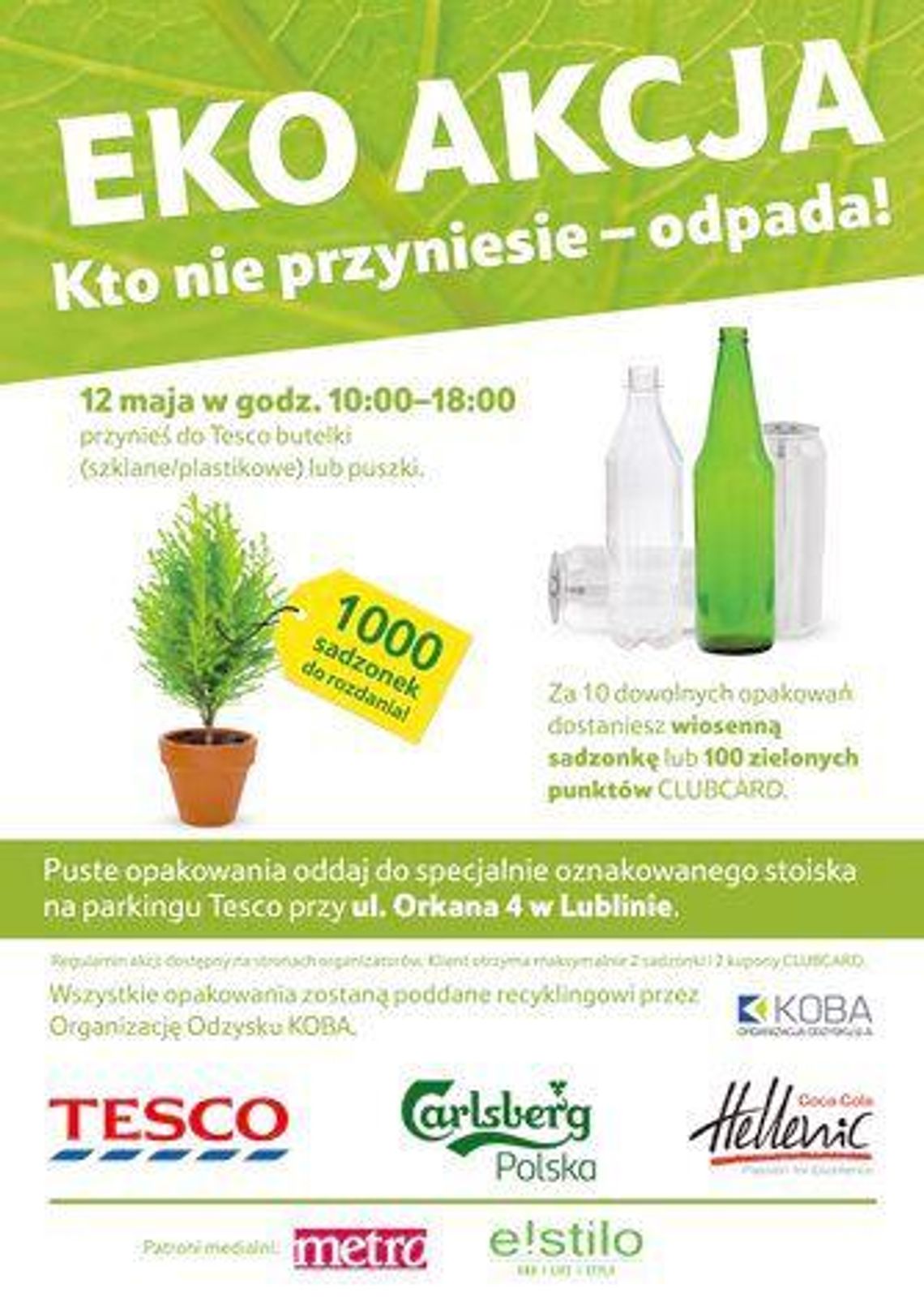 Zbiórka opakowań w Lublinie Zbiórka opakowań w Lublinie