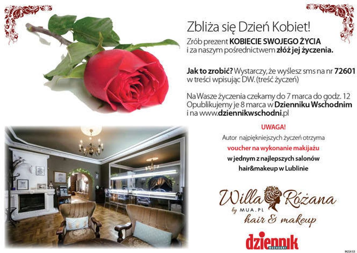 Zbliża się Dzień Kobiet. Wyślij życzenia, wygraj voucher Zbliża się Dzień Kobiet. Wyślij życzenia, wygraj voucher