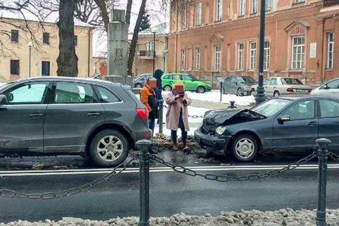 Zderzenie aut w centrum Lublina (zdjęcia) 