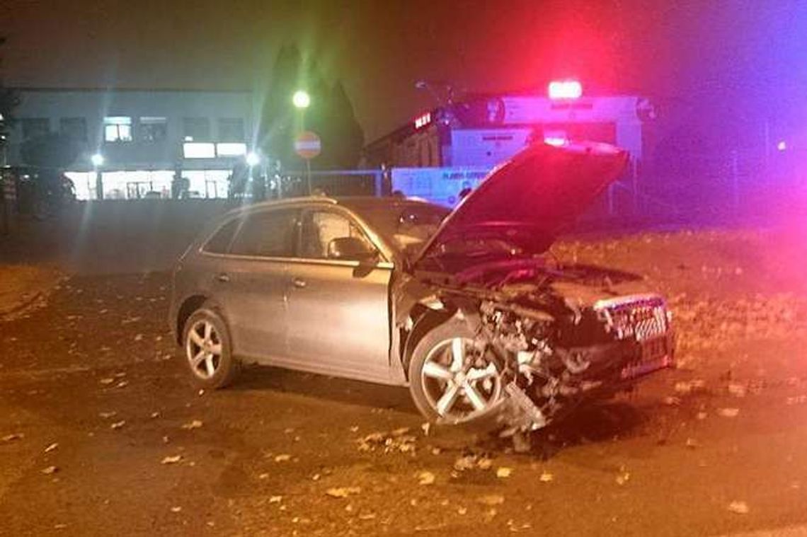 Zderzenie dwóch samochodów na ul. Nałęczowskiej w Lublinie