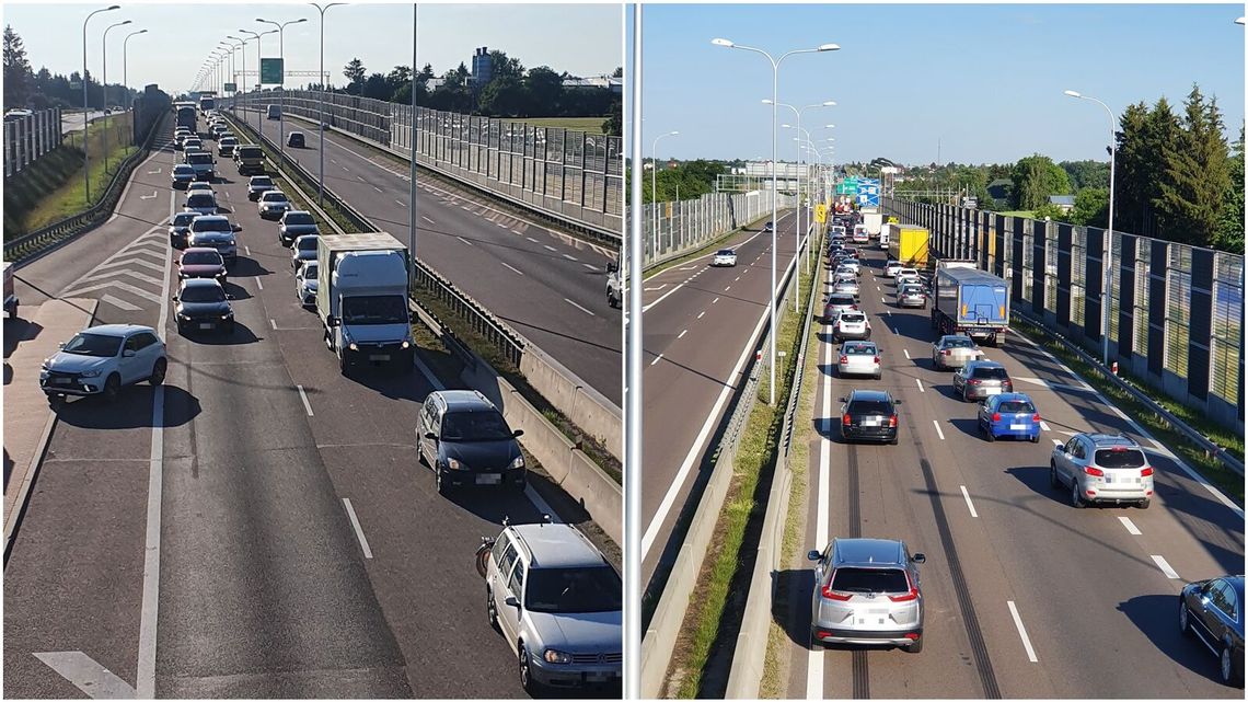 Zderzenie na wyjeździe z Lublina. Dwoje dzieci w szpitalu, długi korek samochodów