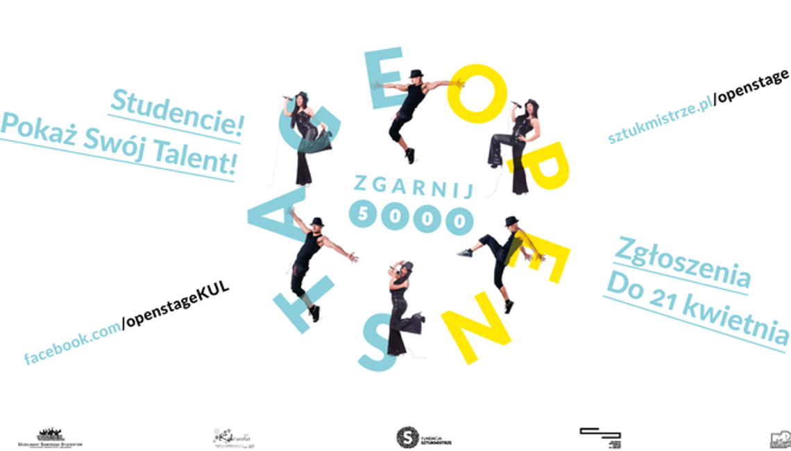 Zgłoś się do konkursu Open Stage 2017. Pula nagród wynosi 5000 zł