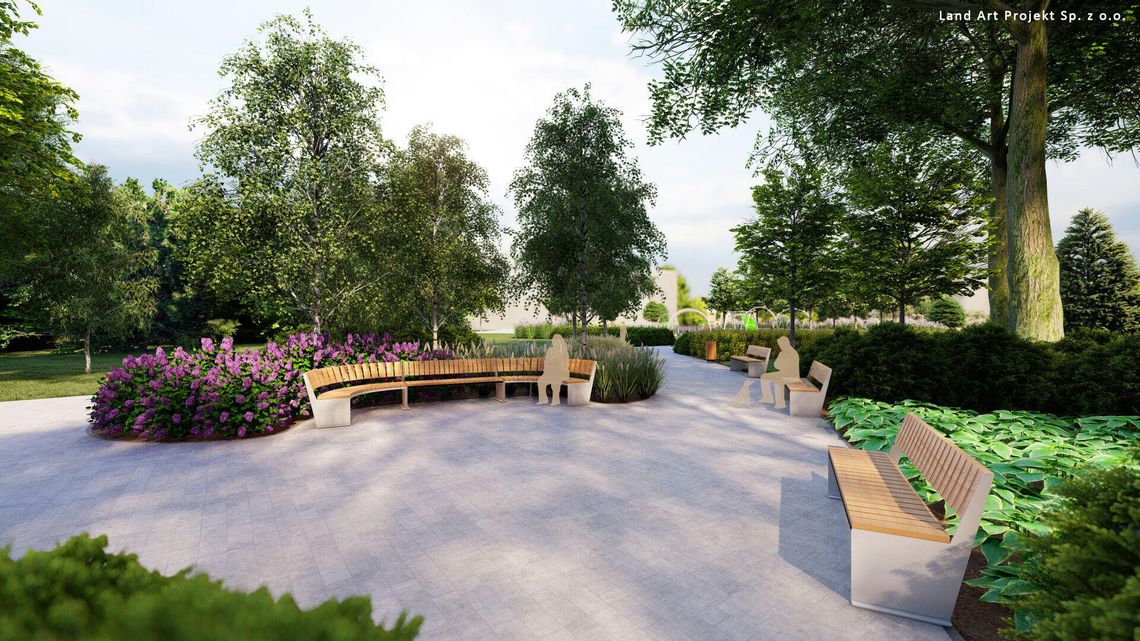 Zielona i spokojna przestrzeń w centrum osiedla. Ruszają prace budowalne