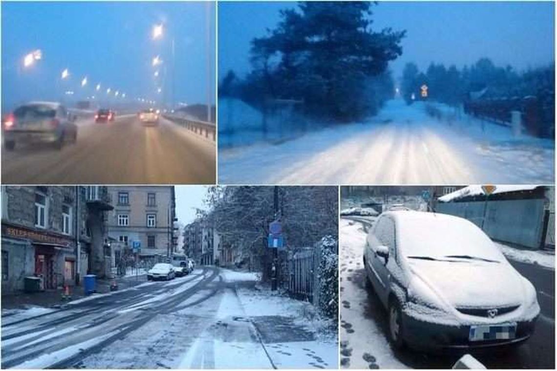 Zima w Lublinie i regionie. Trudne warunki na drogach [wideo]