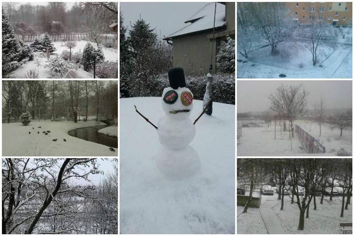 Zima wróciła. Śnieg sypie w Lublinie i regionie (Wasze zdjęcia)