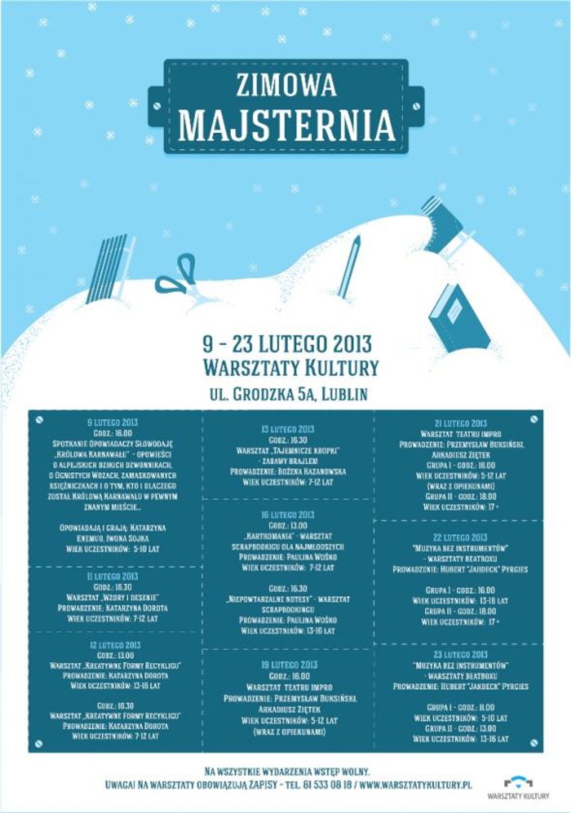Zimowa Majsternia w Warsztatach Kultury