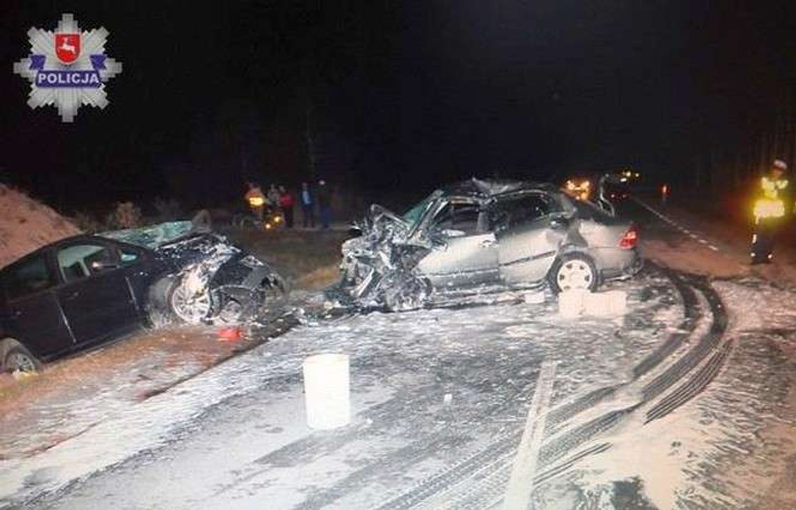 Zjechał na przeciwległy pas. Wypadek w Albertowie Zjechał na przeciwległy pas. Wypadek w Albertowie