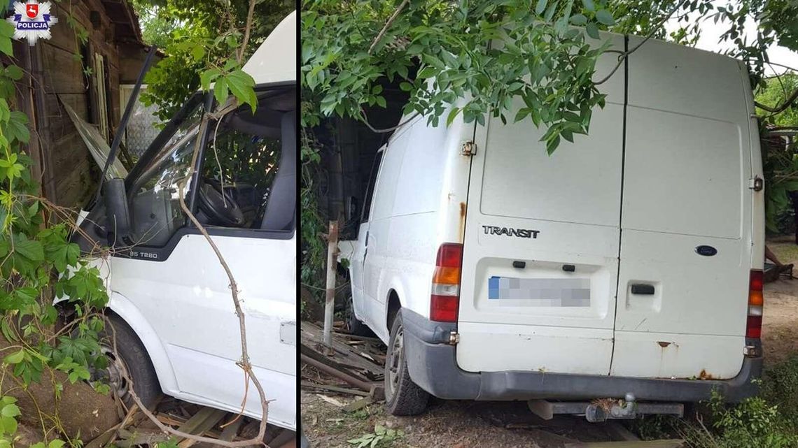 Zjechał z drogi i wjechał busem w dom. Nie potrafił tego wyjaśnić [zdjęcia]