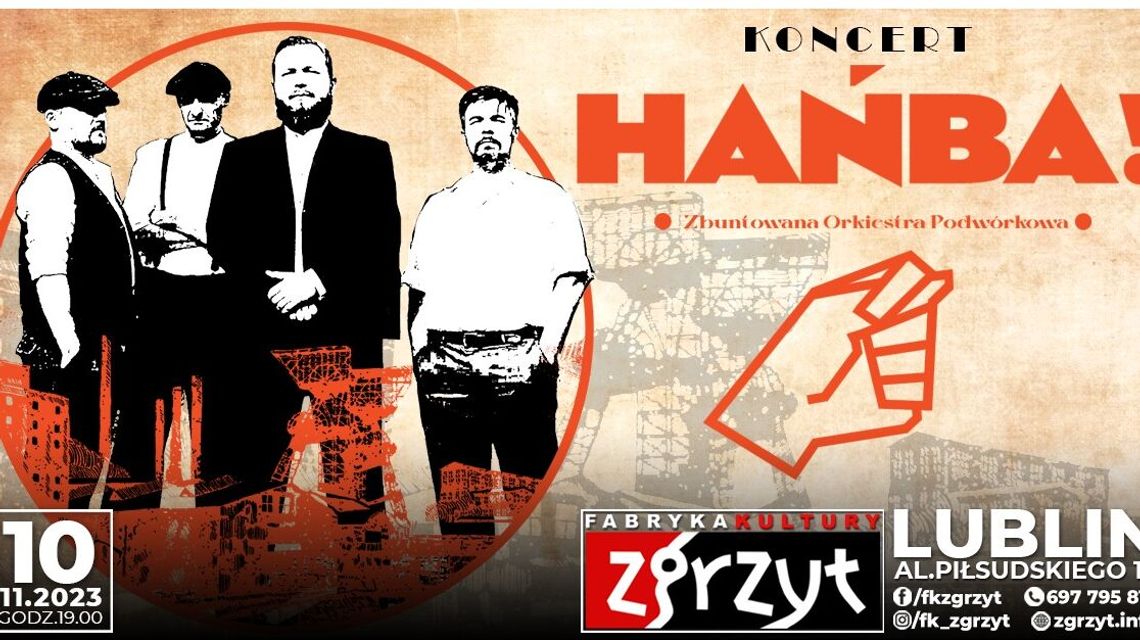 Zło należy piętnować. Koncert zespołu Hańba! w Zgrzycie