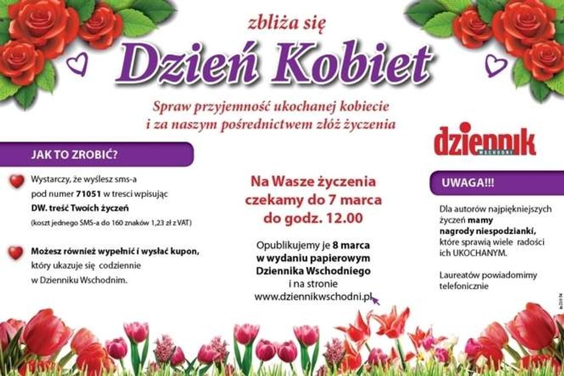 Złóż życzenia na Dzień Kobiet Złóż życzenia na Dzień Kobiet