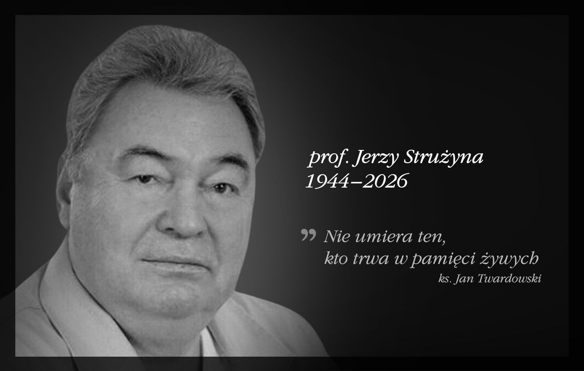 Odszedł prof. Jerzy Stróżyna