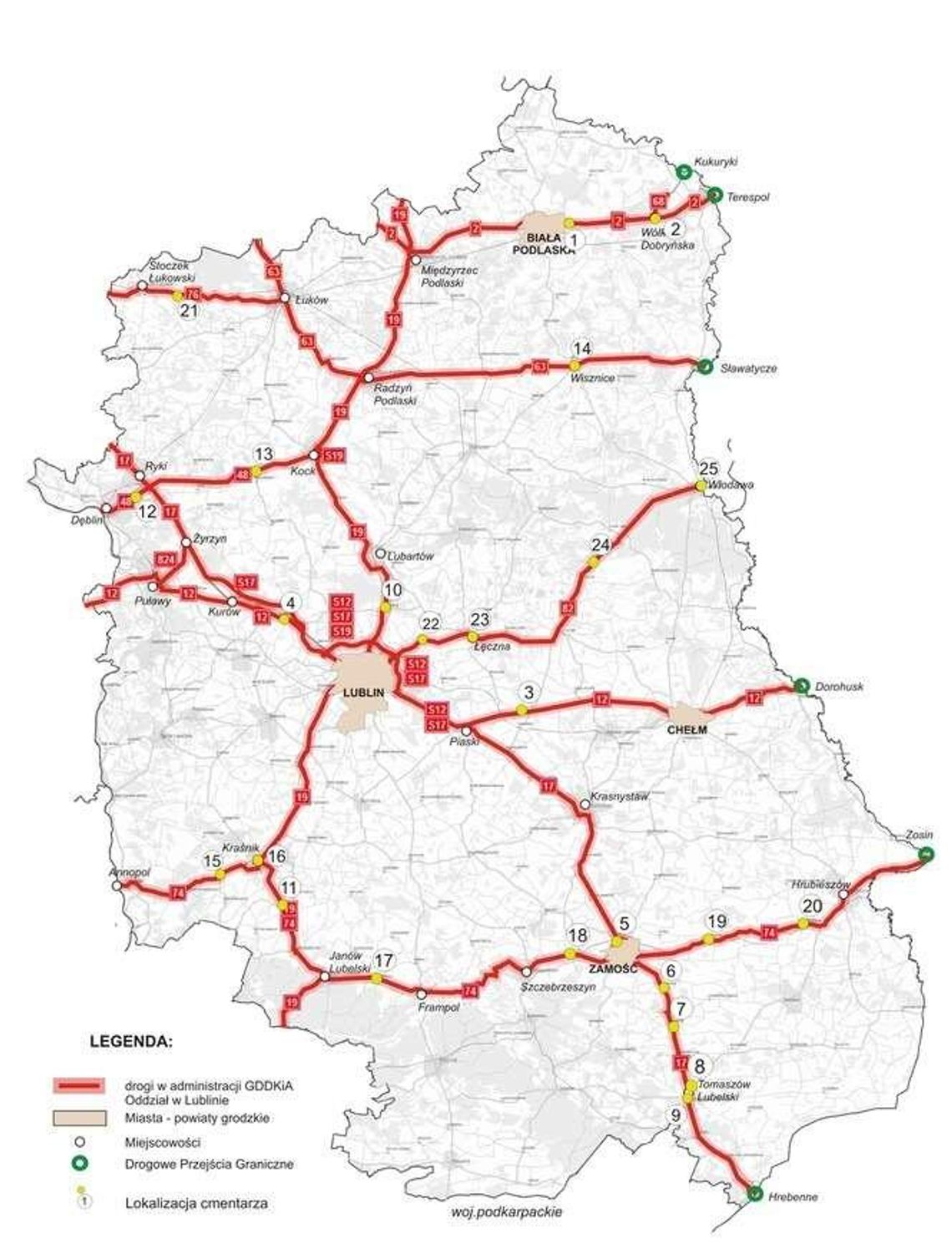 Zmiana organizacji ruchu przy cmentarzach przy drogach krajowych