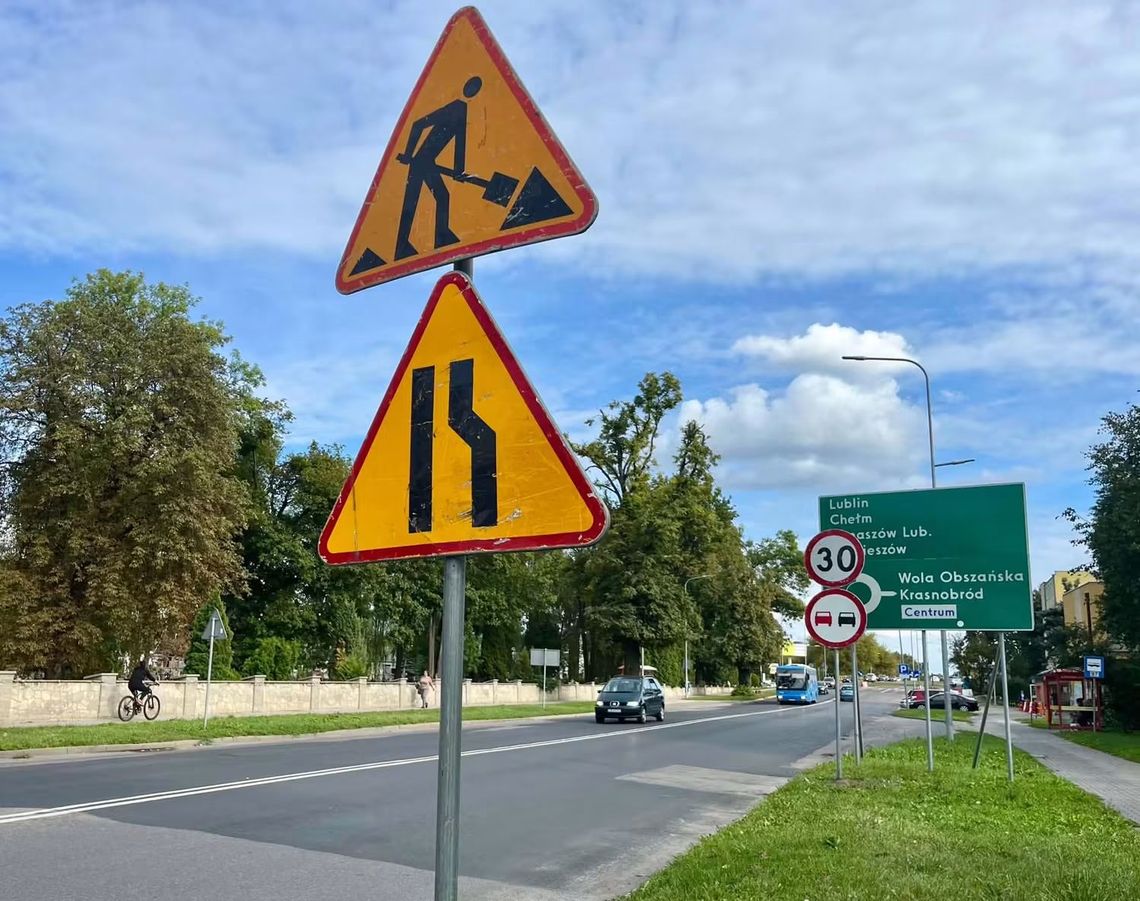 Zmień nawyki albo utkniesz w korku. Wielka rewolucja na Peowiaków rusza od soboty Prace drogowe Peowiaków Zamość