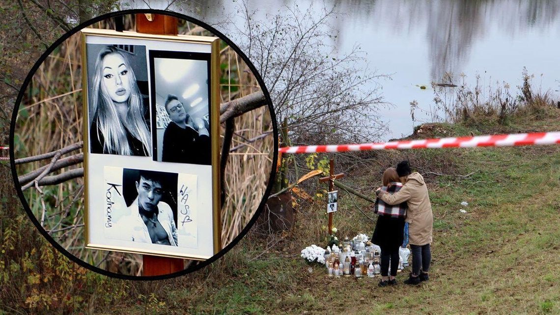 Znicze i kwiaty w miejscu tragicznego wypadku. Tutaj zginęli Daria, Damian i Kacper Znicze i kwiaty w miejscu tragicznego wypadku. Tutaj zginęli Daria, Damian i Kacper