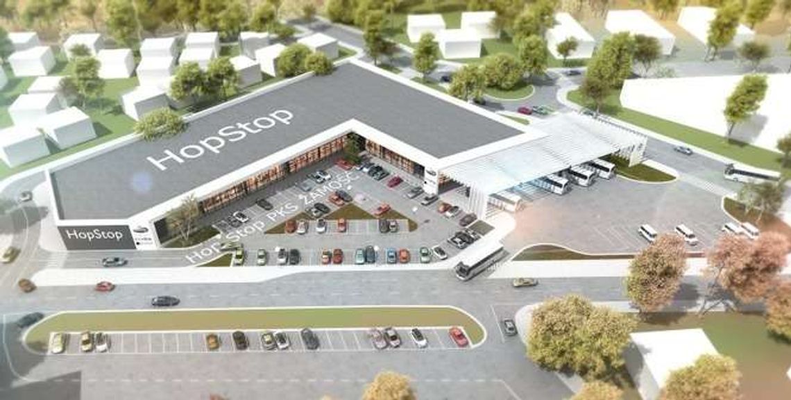 Znika stary dworzec PKS w Zamościu. Powstaje HopStop z centrum handlowym