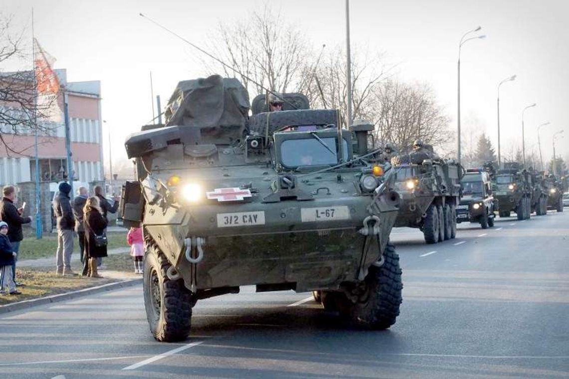 Żołnierze USA w Lublinie. W środę rano wyruszą w kierunku Rzeszowa