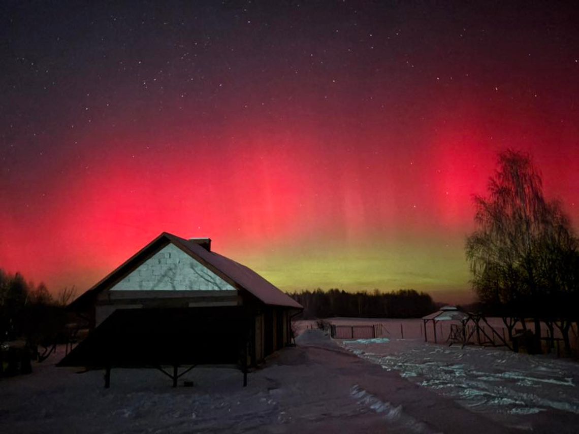 Zorza polarna nad Lubelszczyzną