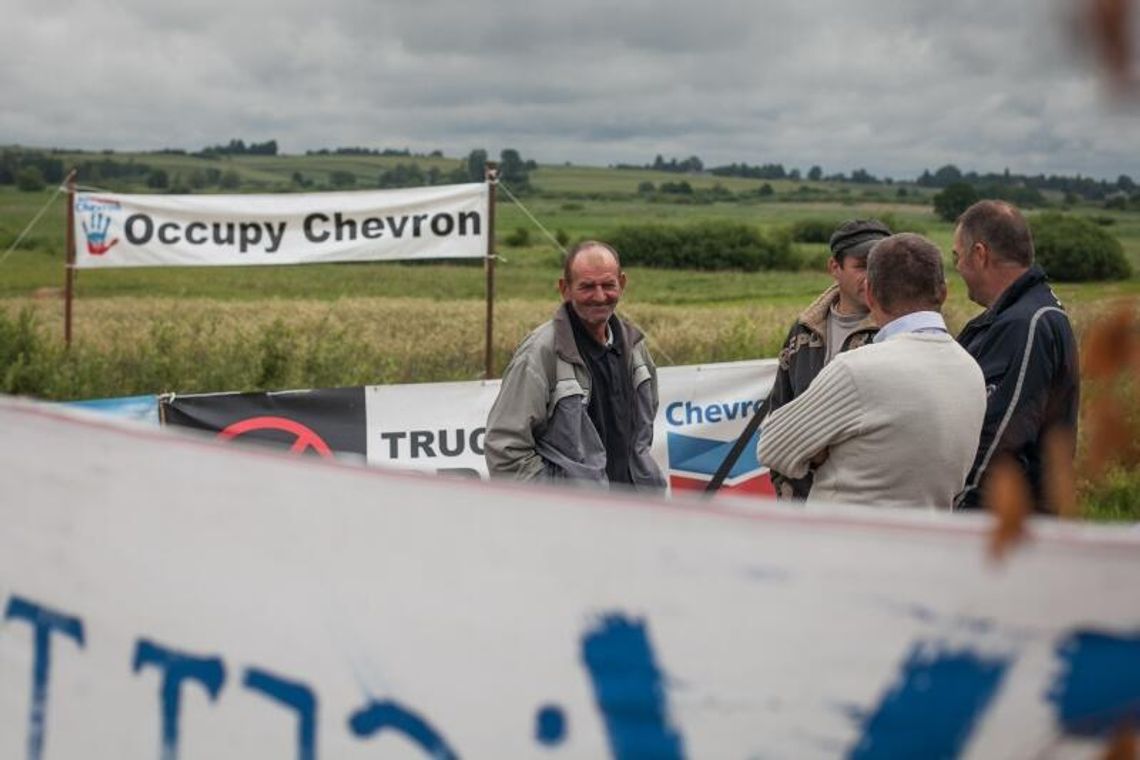 Żurawlów: policja naciska na protestujących
