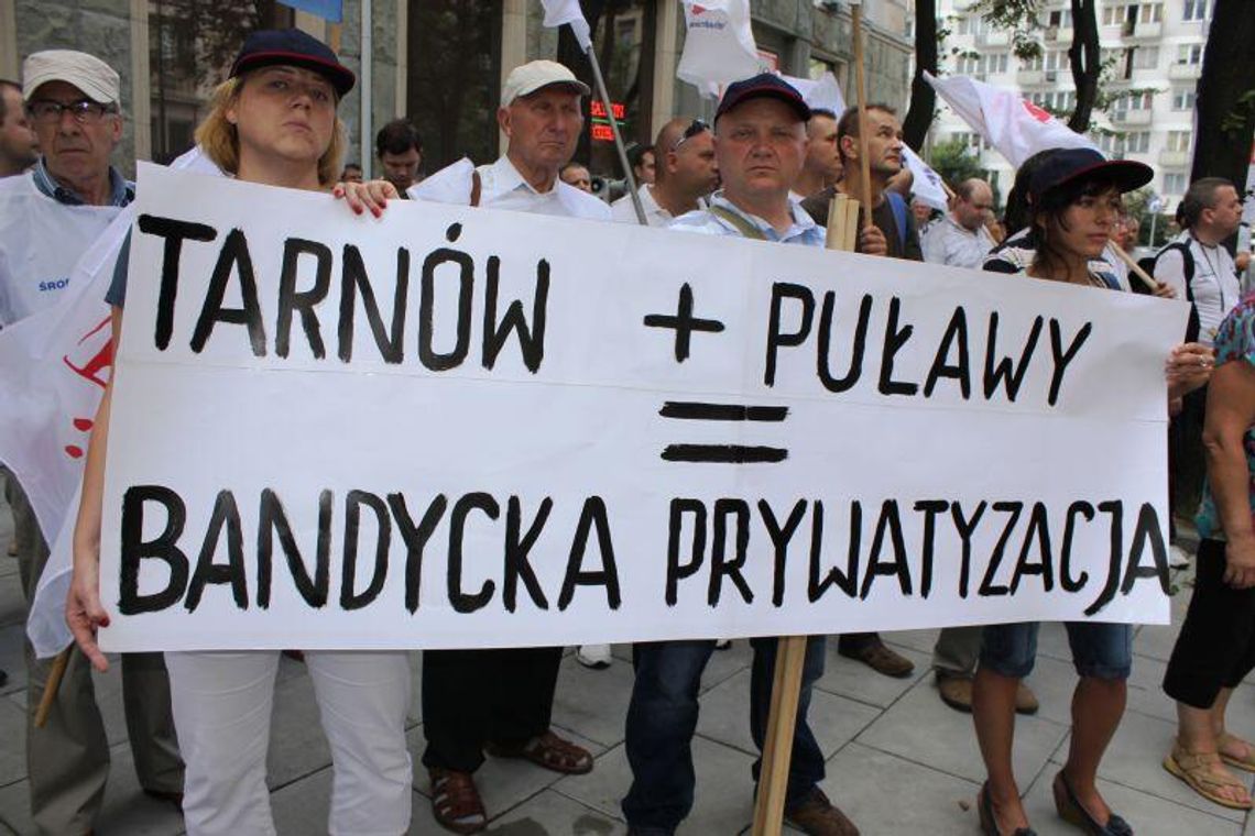 Związkowcy z Puław protestowali w Warszawie (zdjęcia)