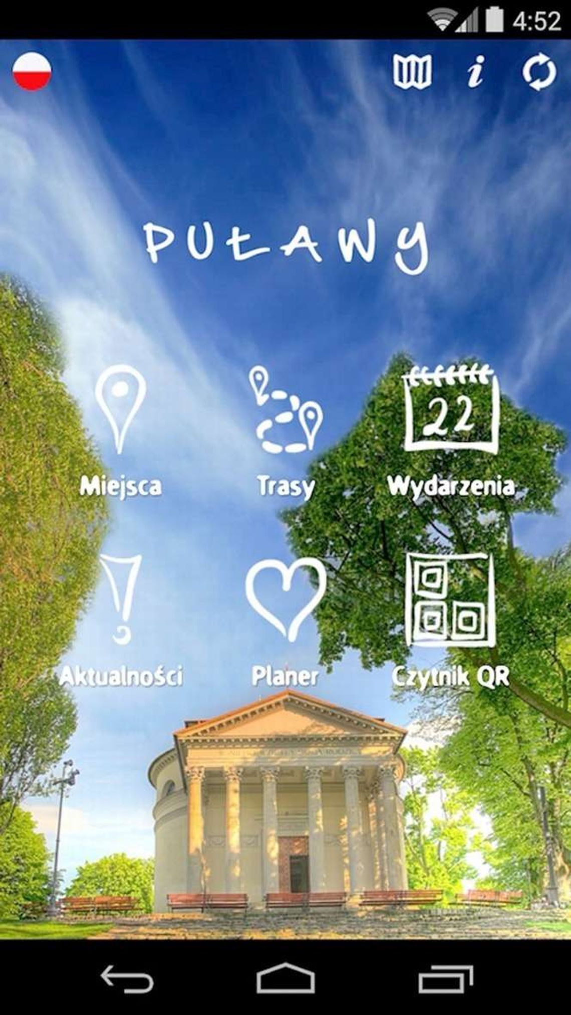 Zwiedzaj Puławy z telefonem. Aplikacja na smartfony