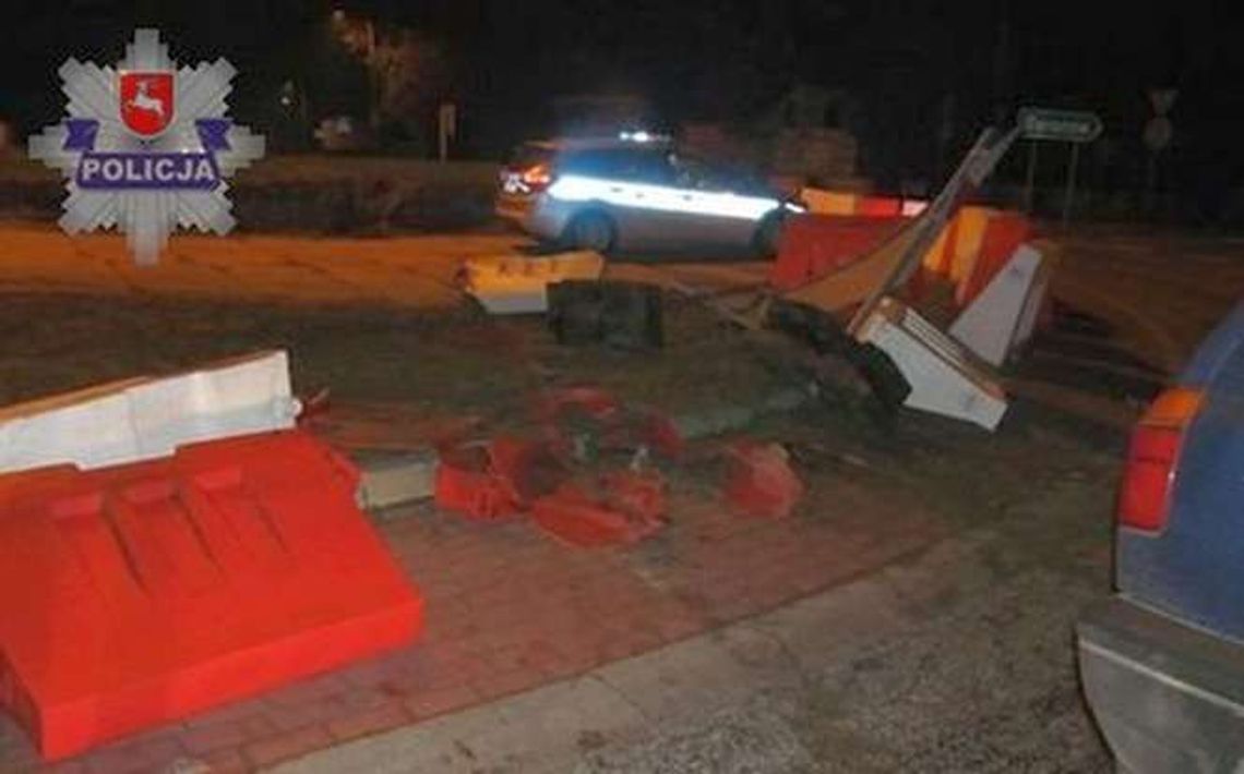 Żyrzyn: Kierowca wjechał w rondo i dalej poszedł na piechotę