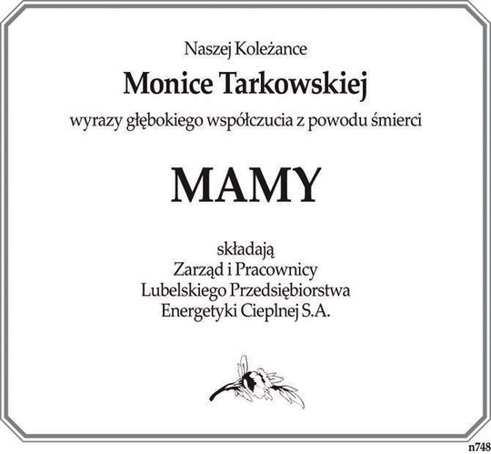 Monice Tarkowskiej