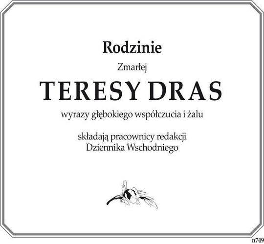 rodzinie Teresy Dras