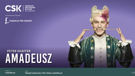 „Amadeusz” Petera Shaffera – spektakl w Centrum Spotkania Kultur w Lublinie, 28 lutego i 1 marca 2026, Sala Operowa CSK.