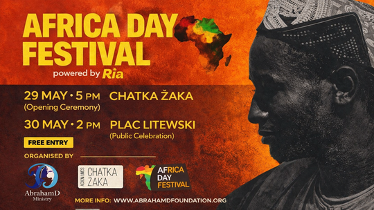 Plakat promocyjny wydarzenia Africa Day Festival