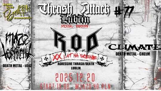 Trash Attack Lublin! Impreza dla fanów metalu Grafika promująca wydarzenie